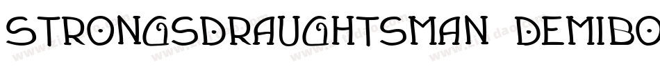 StrongsDraughtsman DemiBold字体转换